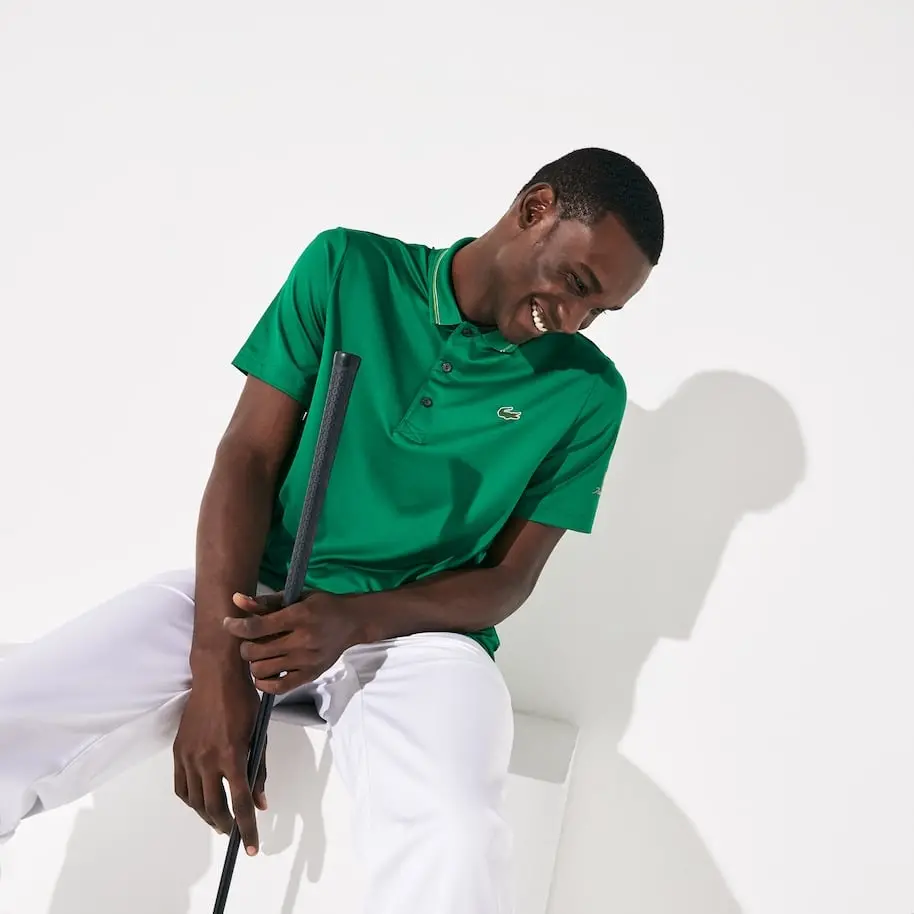 Alternative view of Áo Lacoste Presidents Cup Striped-Collar Jersey Golf