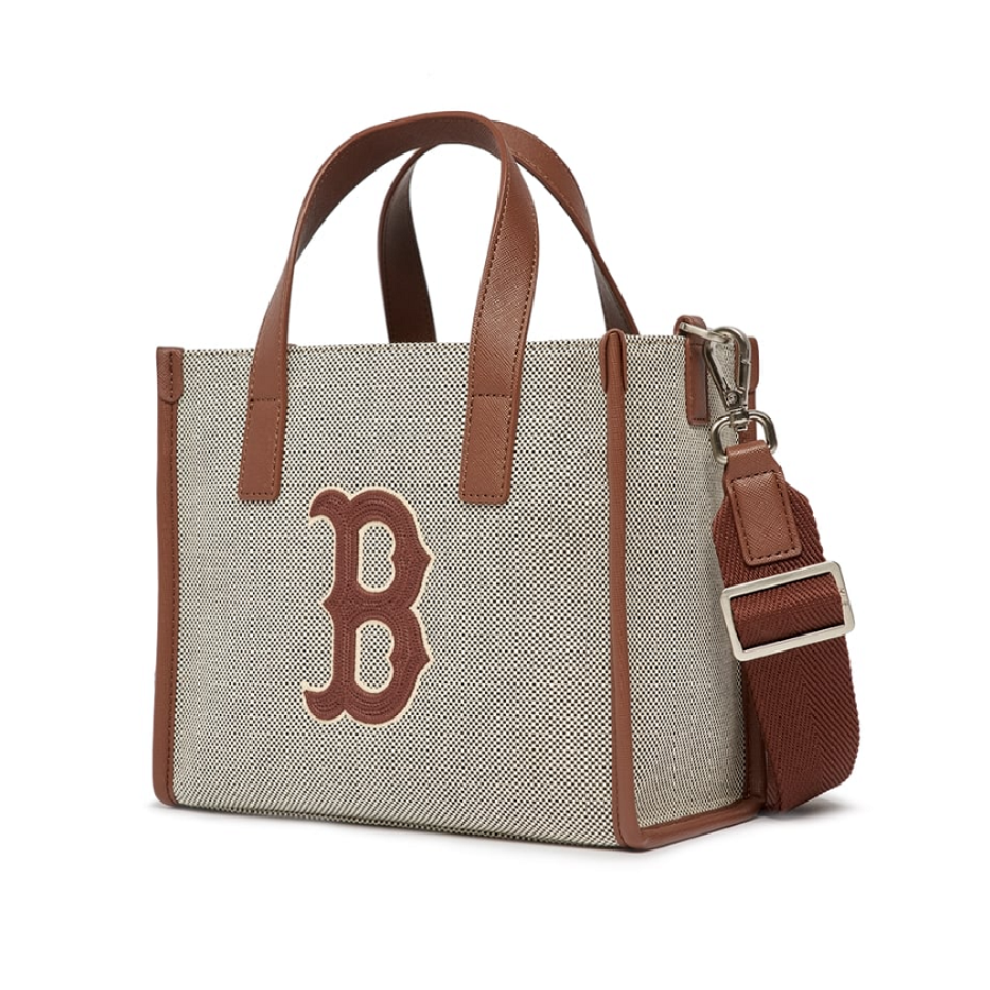 Túi MLB Canvas Small Tote Boston D.Brown 3AORS062N - 43BRD - Ảnh 2