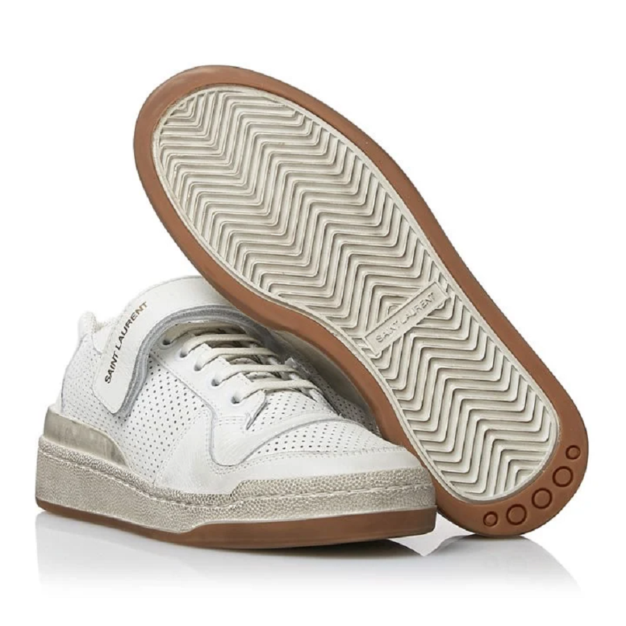 Giày Saint Laurent Pedro SL24 Leather Velcro Sneakers 558255-04L10-9030 - Ảnh 3