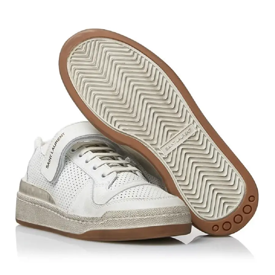 Giày Saint Laurent Pedro SL24 Leather Velcro Sneakers 558255-04L10-9030 - Ảnh 3