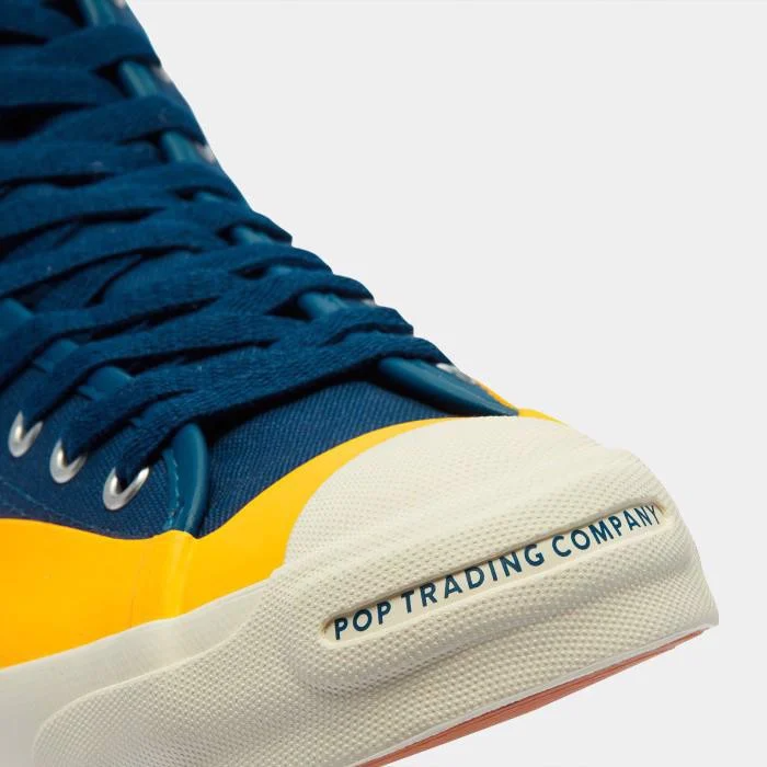 Giày Converse Pop Trading Company x Jack Purcell 'Navy Yellow' 169006C - Ảnh 5