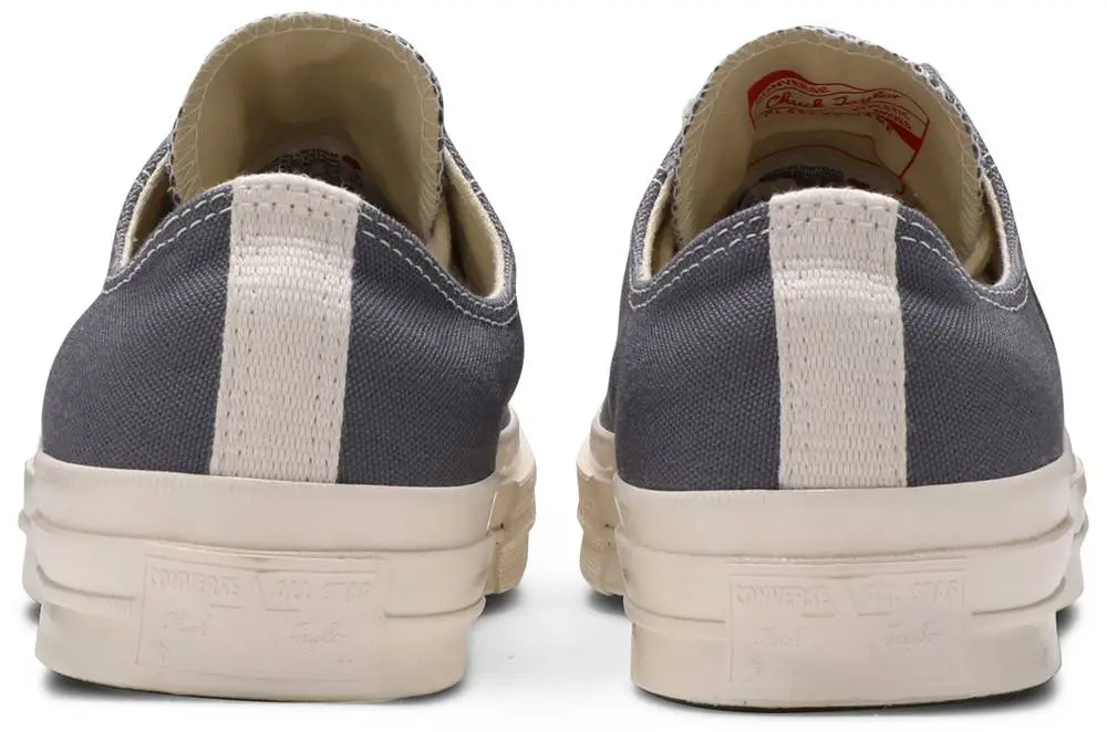 Giày Converse Comme des Garçons PLAY x Chuck 70 Low 'Steel Gray' 171849C - Ảnh 4