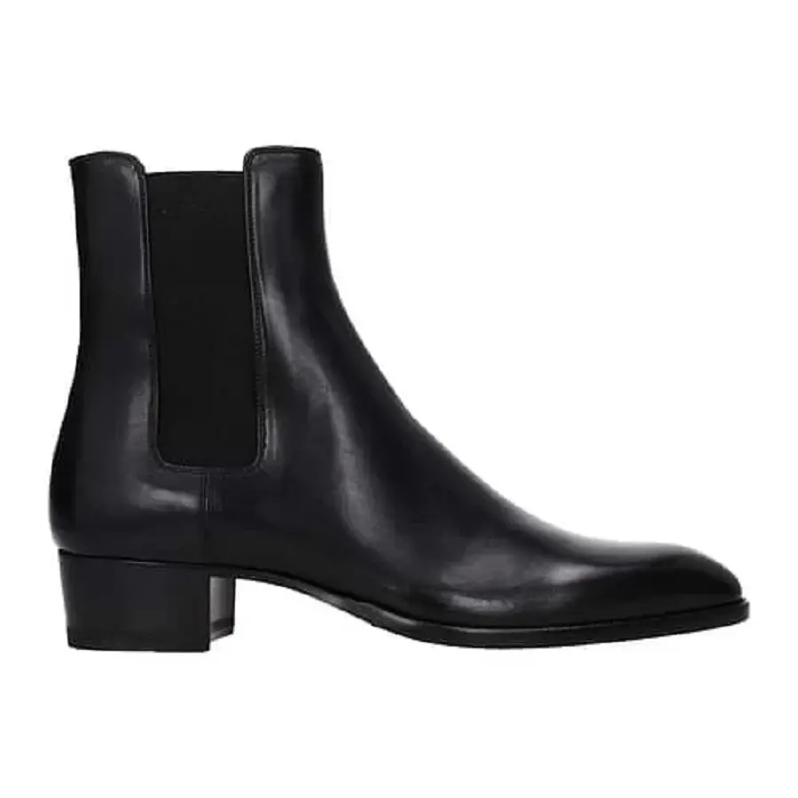 Alternative view of Giày Saint Laurent Wyatt Chelsea Boots In Smooth Leather 'Black' 6341941YL001000
