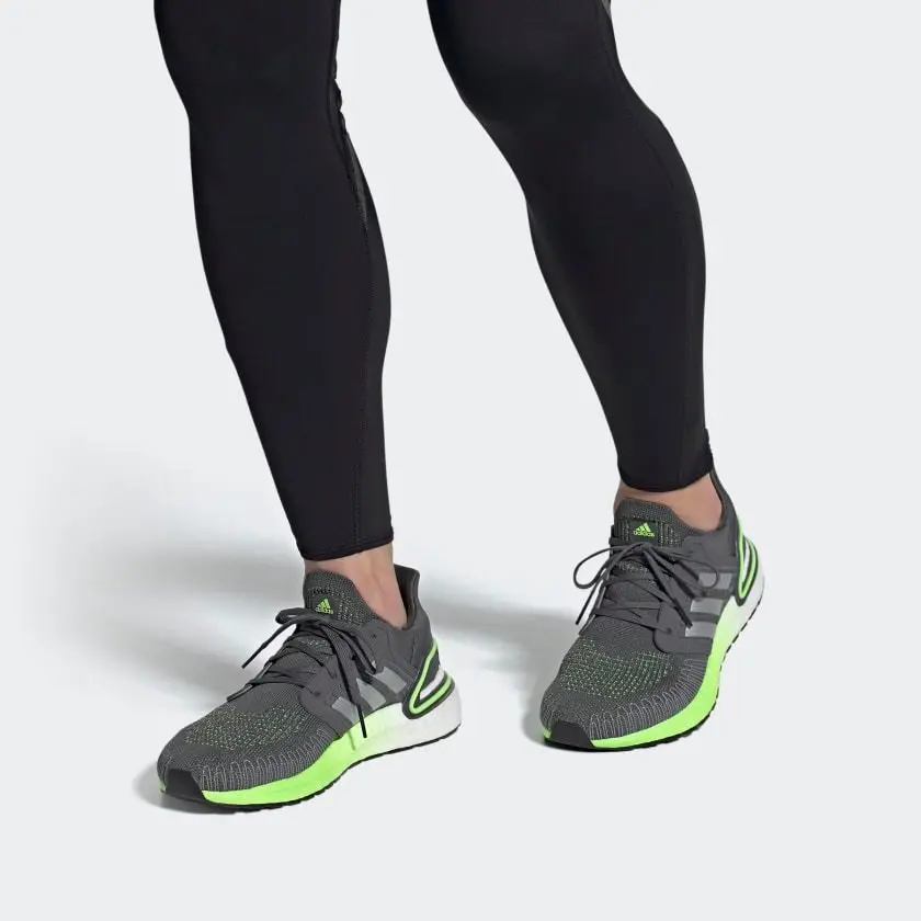Giày Adidas UltraBoost 20 'Grey Signal Green' FV8317 - Ảnh 7