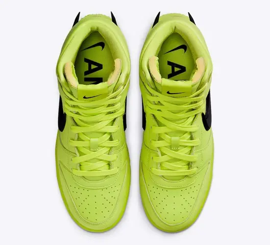 Giày Nike AMBUSH x Dunk High 'Flash Lime' CU7544-300 - Ảnh 7