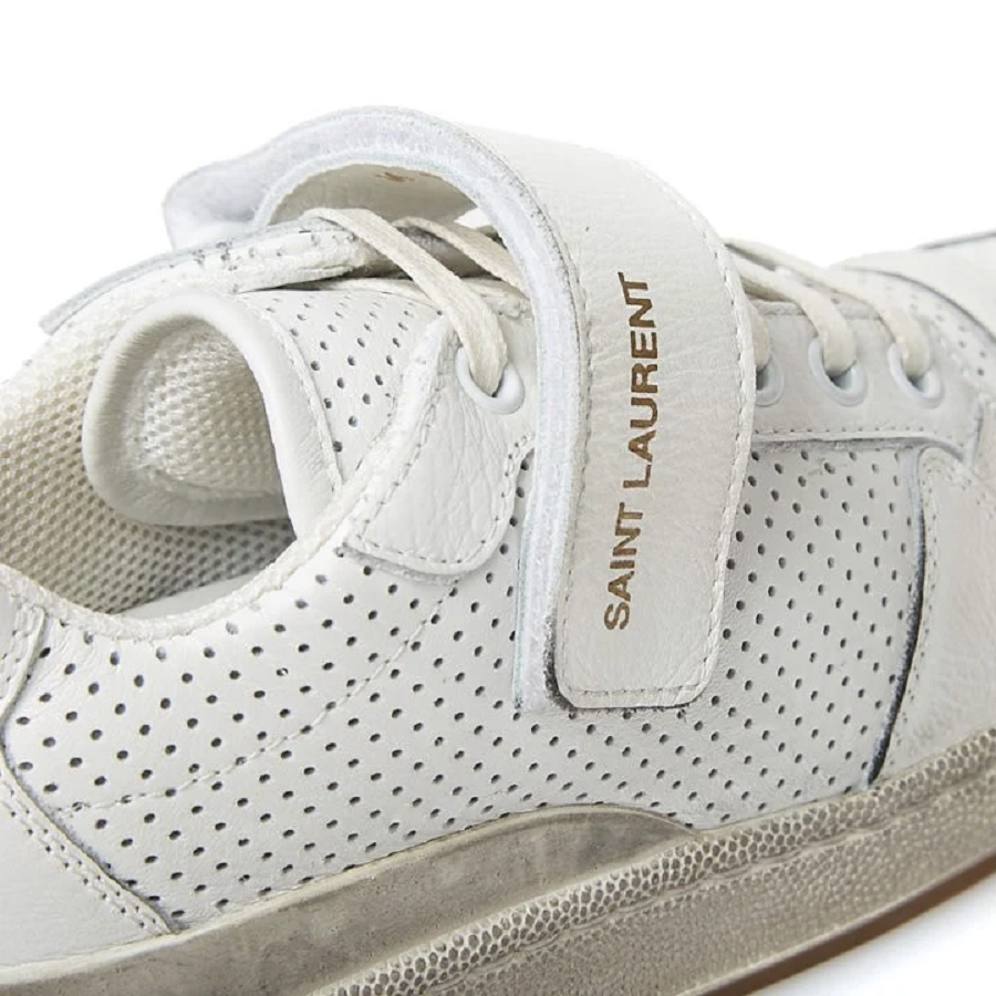 Giày Saint Laurent Pedro SL24 Leather Velcro Sneakers 558255-04L10-9030 - Ảnh 5