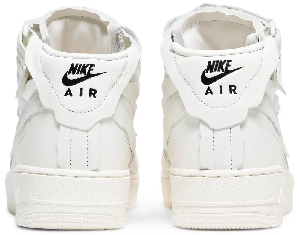 Giày Nike Comme des Garçons x Air Force 1 Mid 'Triple White' DC3601-100 - Ảnh 4