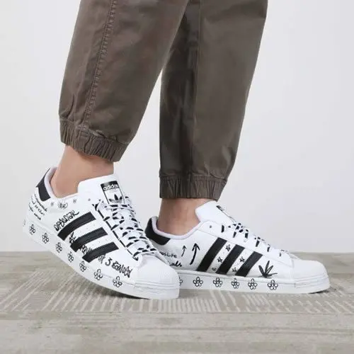 Giày Adidas Superstar 'Sharpie Pack Graffiti White Black' GV9804 - Ảnh 7