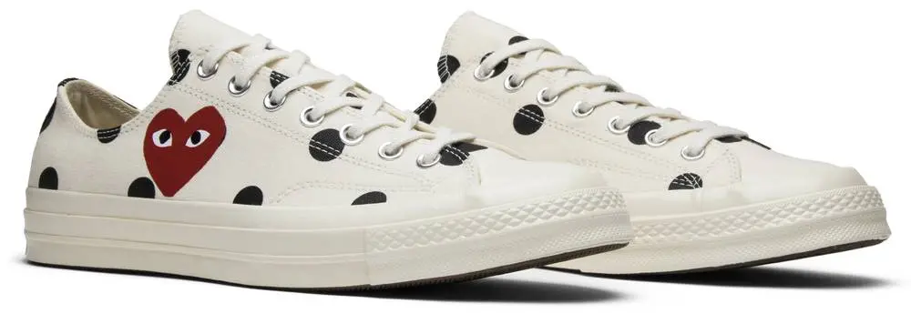 Giày Converse Comme des Garçons x Chuck Taylor All Star 70 Low 'Polka Dot' 157249C - Ảnh 5