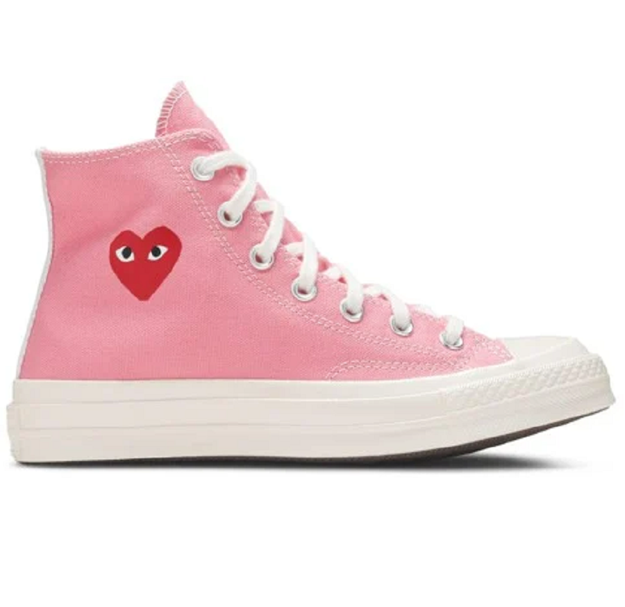 Giày Converse Comme des Garçons PLAY x Chuck 70 High 'Bright Pink' 168301C