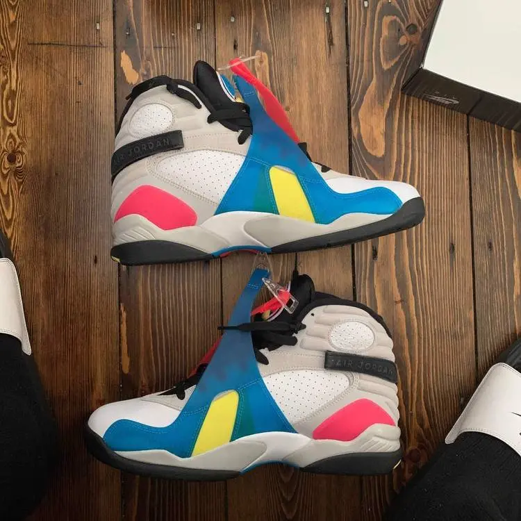 Giày Nike Air Jordan 8 Retro SP SE 'Multi-Color' BQ7666-100 - Ảnh 3