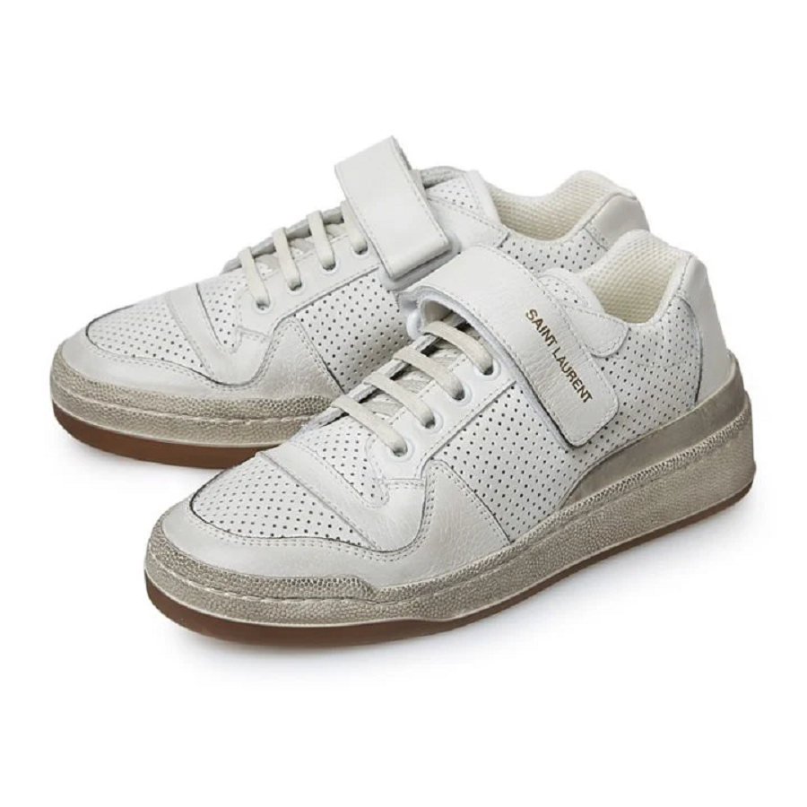 Giày Saint Laurent Pedro SL24 Leather Velcro Sneakers 558255-04L10-9030 - Ảnh 2