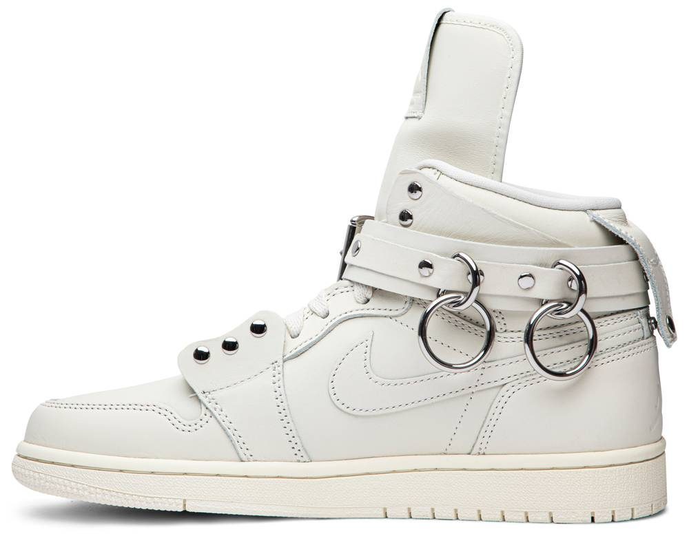 Giày Nike Comme des Garçons x Air Jordan 1 Retro Strap High 'White' CN5738-100 - Ảnh 2