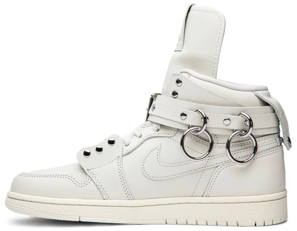 Alternative view of Giày Nike Comme des Garçons x Air Jordan 1 Retro Strap High 'White' CN5738-100
