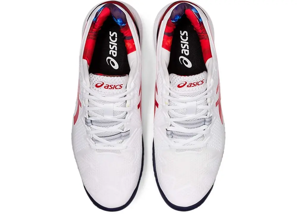 Giày Asics Gel Resolution 8 LE 'White Classic Red' 1041A292-110 - Ảnh 4