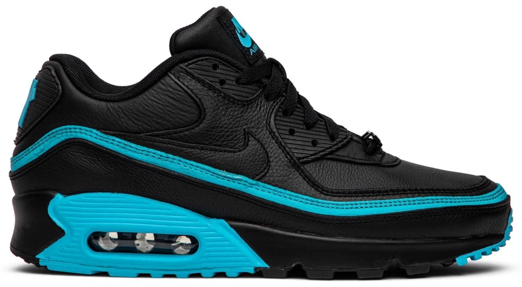 Giày Nike Undefeated x Air Max 90 'Black Blue Fury' CJ7197-002