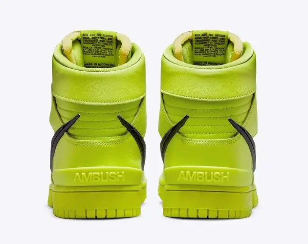 Giày Nike AMBUSH x Dunk High 'Flash Lime' CU7544-300 - Ảnh 9