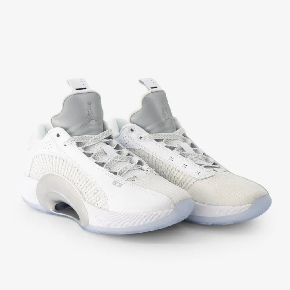 Giày Nike Air Jordan 35 Low 'White Metallic Silver' CW2460-100 - Ảnh 3