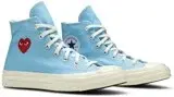 Giày Converse Comme des Garçons PLAY x Chuck 70 High 'Bright Blue' 168300C - Ảnh 3