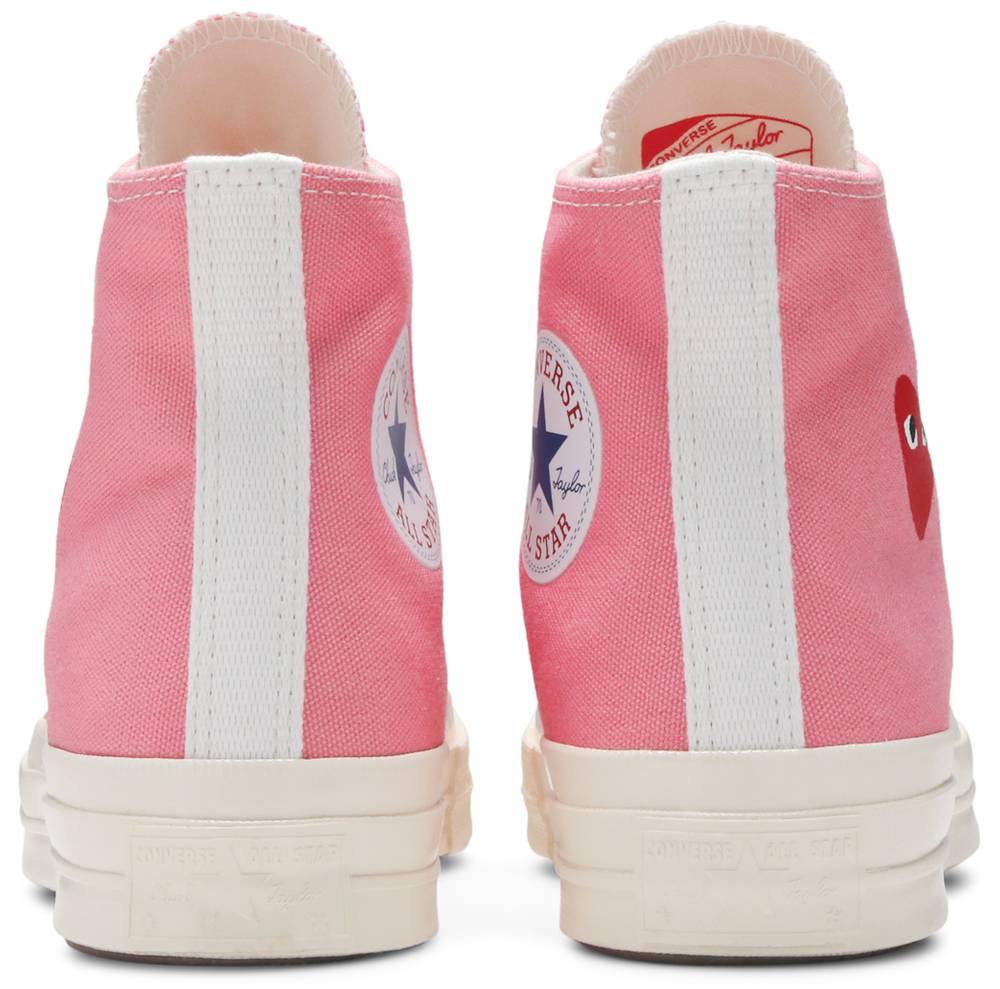 Giày Converse Comme des Garçons PLAY x Chuck 70 High 'Bright Pink' 168301C - Ảnh 4