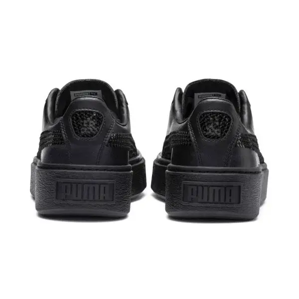 Giày Puma Basket Platform 'Black' 367237-01 - Ảnh 3