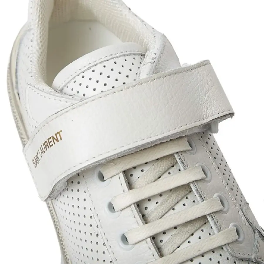 Giày Saint Laurent Pedro SL24 Leather Velcro Sneakers 558255-04L10-9030 - Ảnh 4