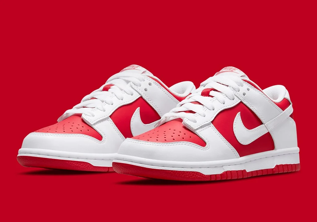 Giày Nike Dunk Low 'White University Red' DD1391-600 - Ảnh 6