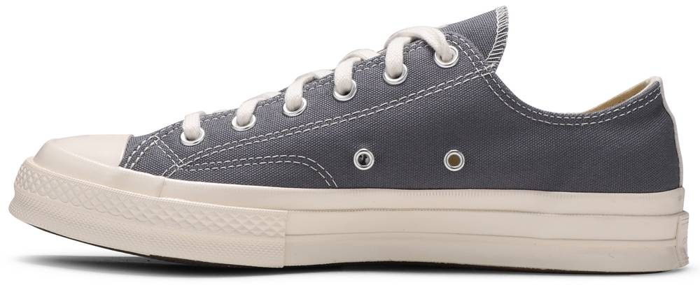 Giày Converse Comme des Garçons PLAY x Chuck 70 Low 'Steel Gray' 171849C - Ảnh 2