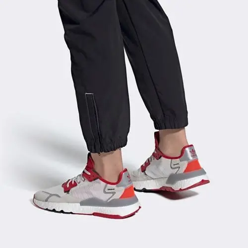 Alternative view of Giày Adidas Nite Jogger 'White Red' FY3234