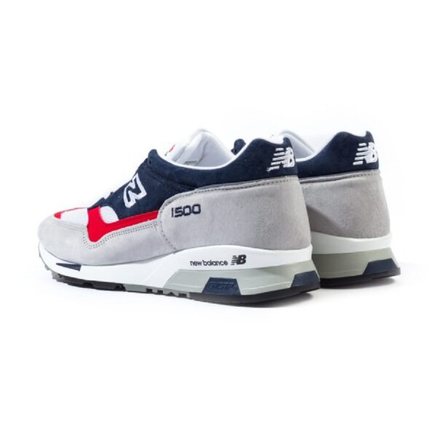 Giày New Balance 1500 Made in England ‘Grey Navy Red’ M1500GWR - Ảnh 6