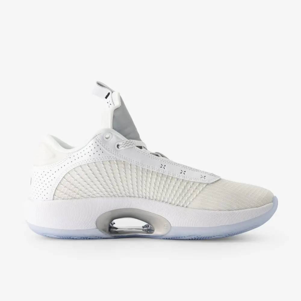 Giày Nike Air Jordan 35 Low 'White Metallic Silver' CW2460-100 - Ảnh 5