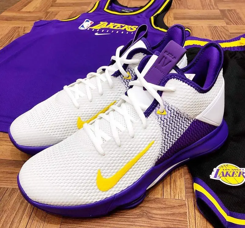 Giày Nike LeBron Witness 4 EP 'Lakers' CD0188-100 - Ảnh 5