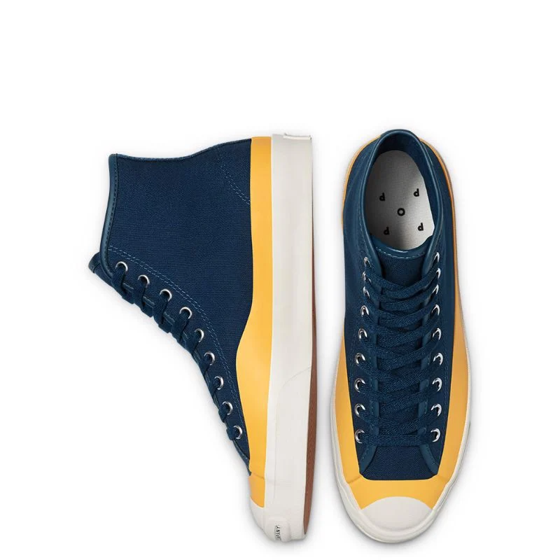 Giày Converse Pop Trading Company x Jack Purcell 'Navy Yellow' 169006C - Ảnh 4