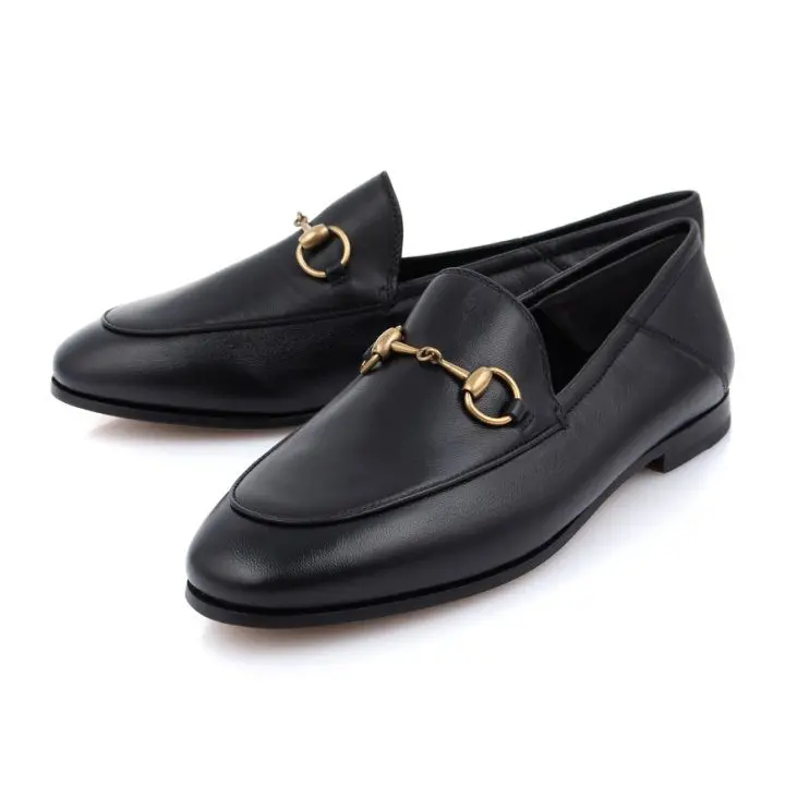 Alternative view of Giày Gucci Jordaan Leather Loafers 404069-BLM00-1004