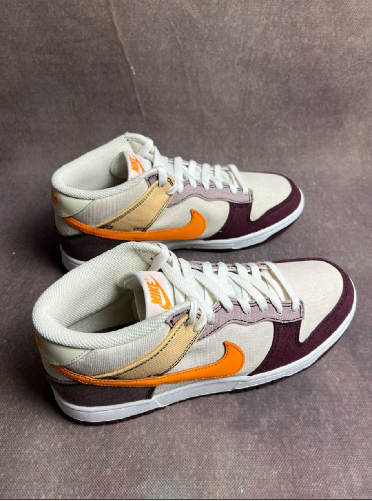 Giày Nike Dunk Mid 'Coconut Milk Plum Orange' DV0830-101 - Ảnh 4