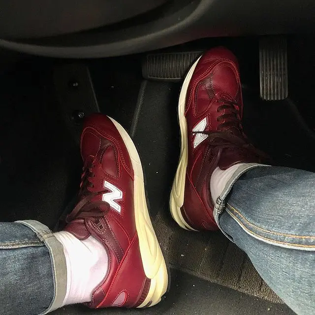 Alternative view of Giày New Balance M990BTA2 'Horween' Leather Burgundy M990BTA2