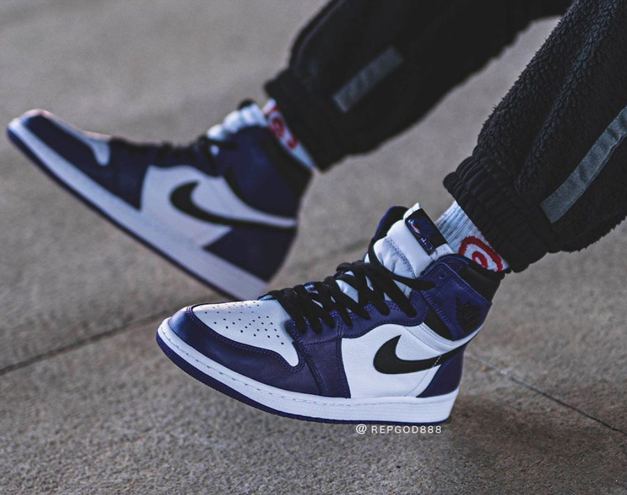 Giày Nike Air Jordan 1 'High Court Purple White 2.0' 575441-500 - Ảnh 5