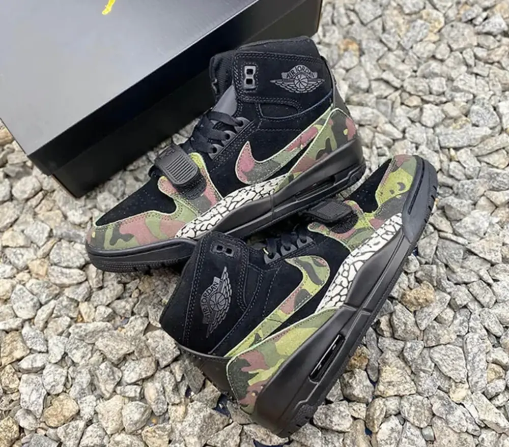 Alternative view of Giày Nike Jordan Legacy 312 'Black Camo Green' AV3922-003