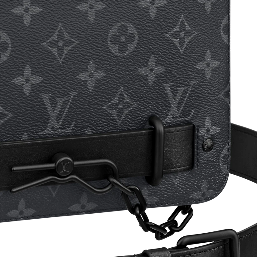 Túi Loius Vuitton Steamer Messenger Eclipse 'Monogram Black' M45585 - Ảnh 7