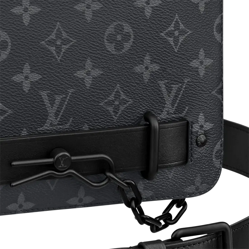 Túi Loius Vuitton Steamer Messenger Eclipse 'Monogram Black' M45585 - Ảnh 7