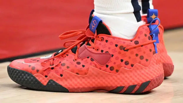 Alternative view of Giày Adidas Harden Vol. 6 Shoes 'Red' HQ3884