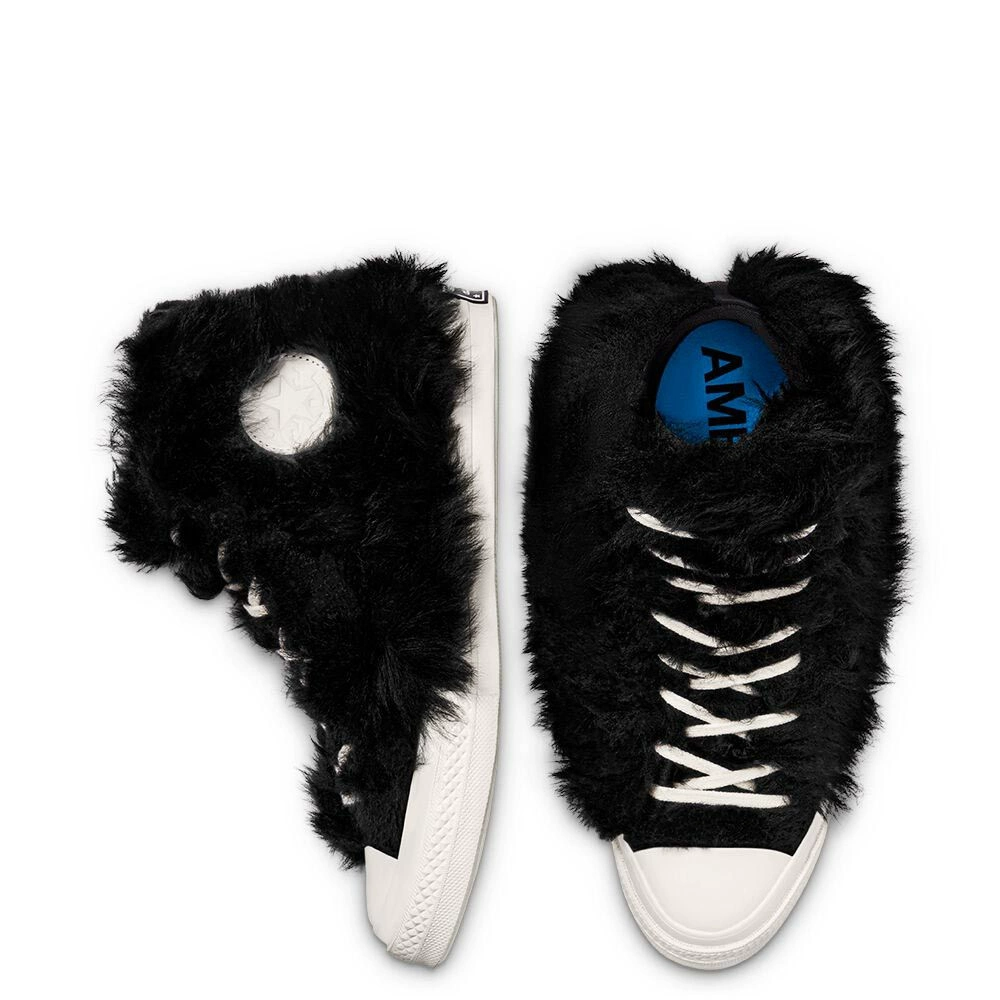 Giày Converse AMBUSH x Chuck 70 High 'Fuzzy Black Egret' 170586C - Ảnh 4