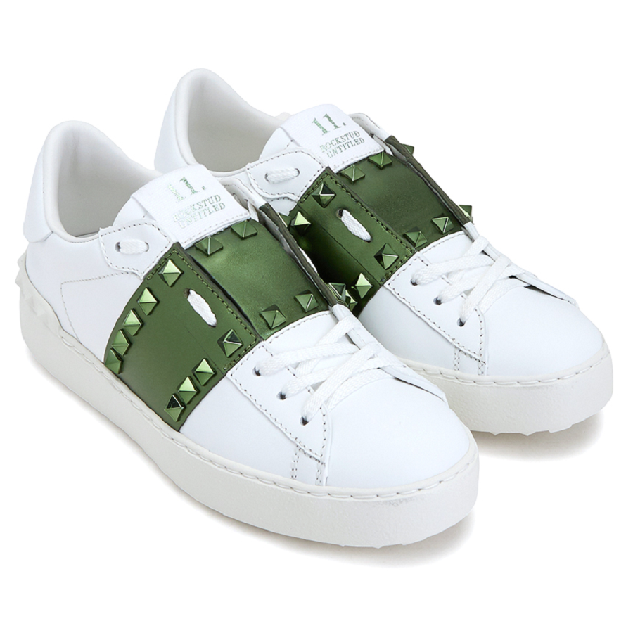Giày Valentino Rockstud Untitled Women's Sneakers UW2S0A01HEL 0JA - Ảnh 2