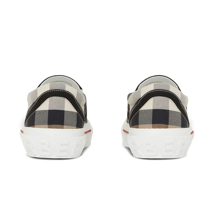 Giày Burberry Checked Slip-on 'Brown' 8056762 - Ảnh 5