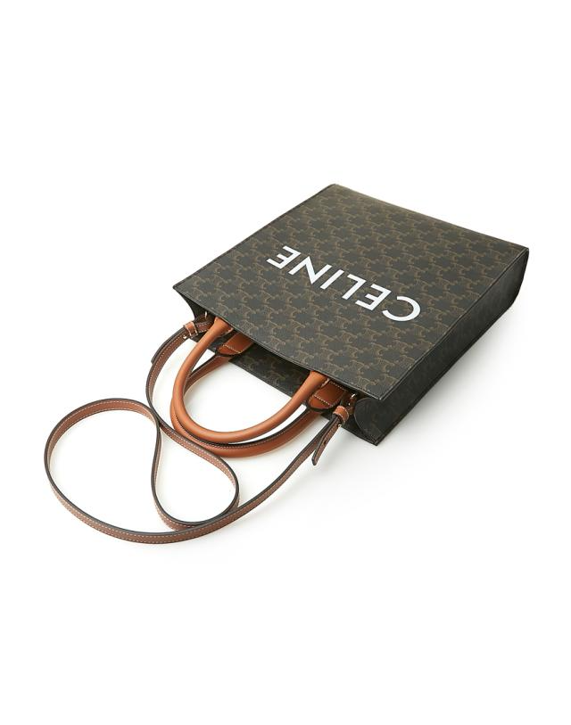 Túi Celine Small Cabas Vertical Triomphe Canvas And Calfskin 191542BZK-04LU - Ảnh 4