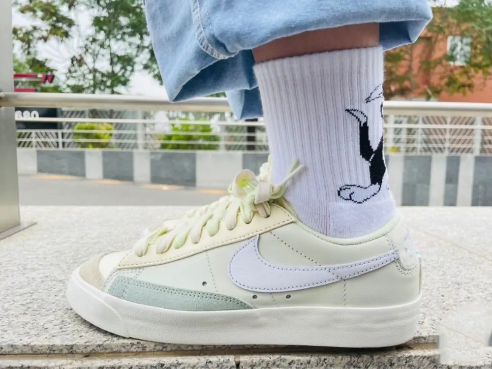 Giày Nike Wmns Blazer Low 77 'Green Ivory' DM7186-011 - Ảnh 5