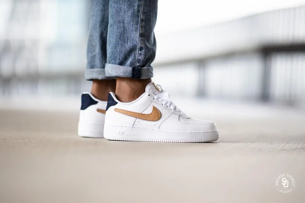 Giày Nike Air Force 1 Low '07 LV8 'Removable Swoosh - White Vachetta Tan' CT2253-100 - Ảnh 4