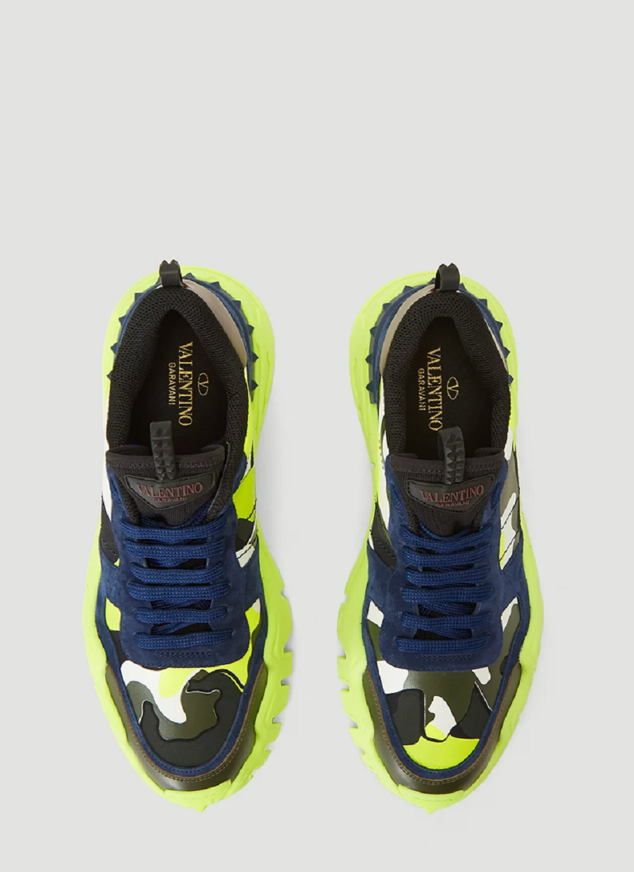 Giày Valentino Rockrunner Plus 'Camo Yellow' UY2S0C88NPG55Y - Ảnh 3