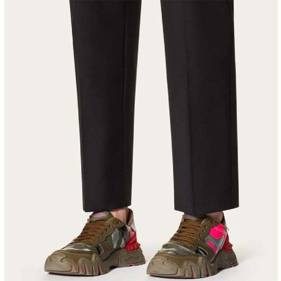 Giày Valentino Camouflage Rockrunner 'Rose' TY0S0C88MHB34G - Ảnh 2
