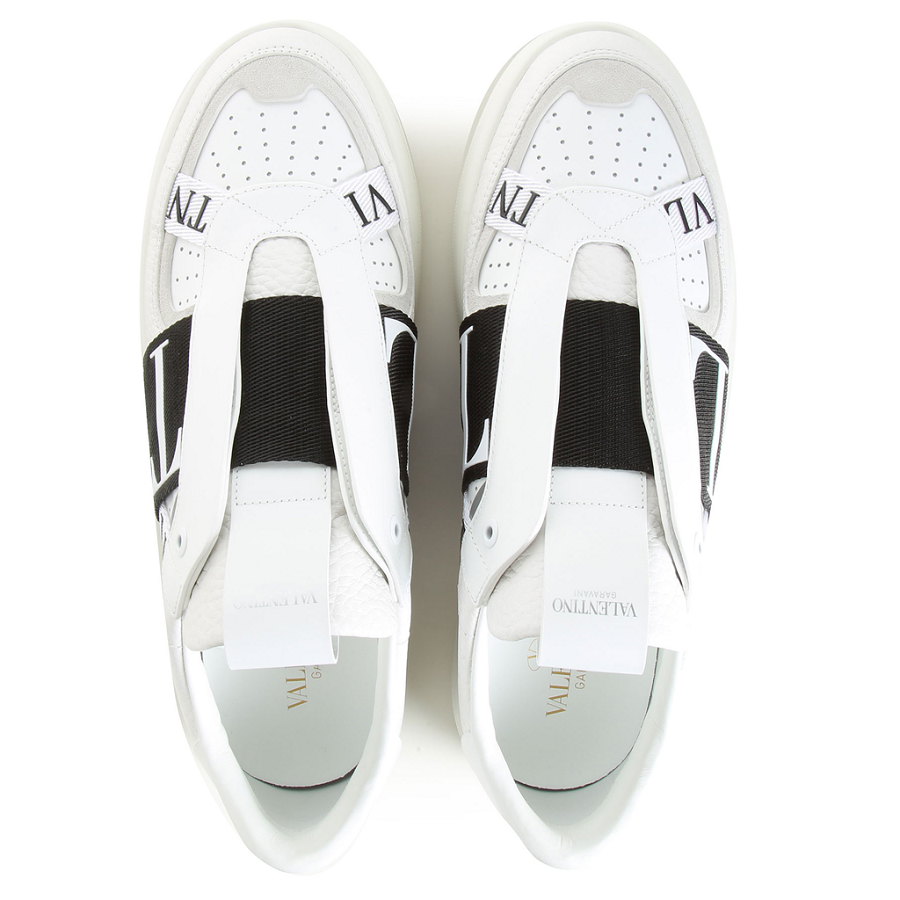 Giày Valentino Slip-On Calfskin VL7N Sneaker With Band VY2S0E02WRQ24P - Ảnh 3